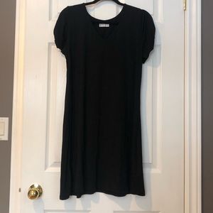 Black t-shirt dress